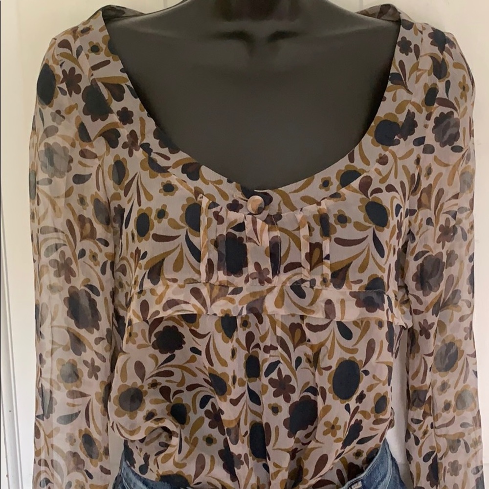 Lovely floral empire waist blouse